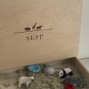 Houten speelbak met deksel | Thema wilde dieren